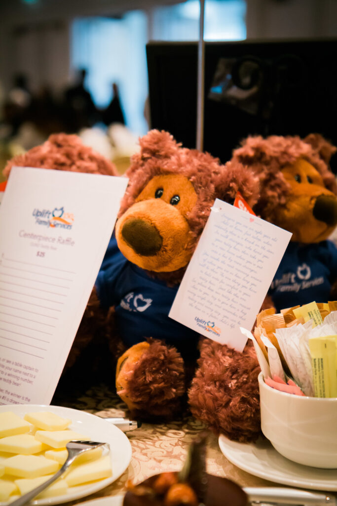 a stuffed animal on a table