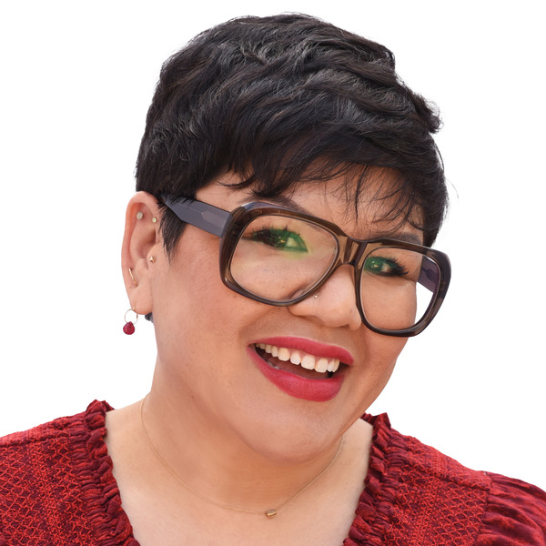 Amy Sanchez headshot, white background