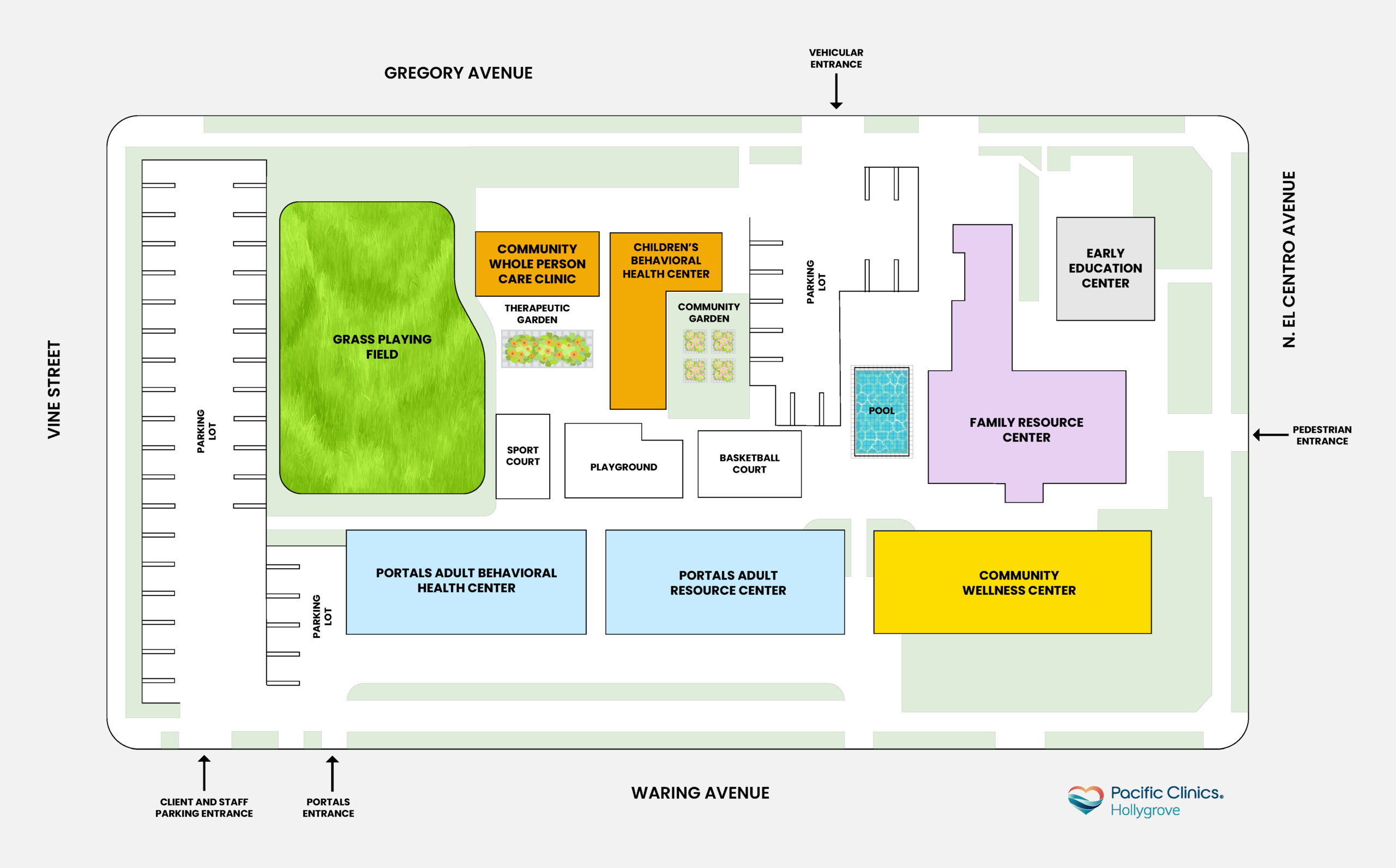 Hollygrove campus site plan