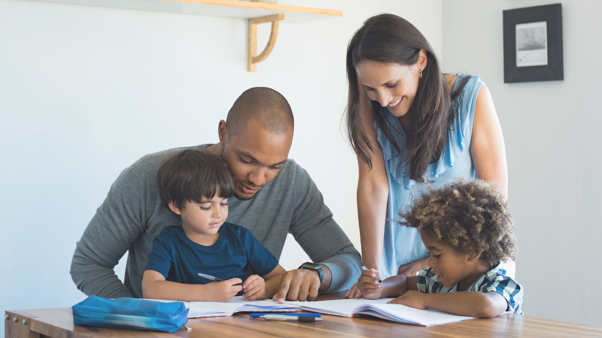 Family looking over options for self-determination of neurodevelopmental services available to them