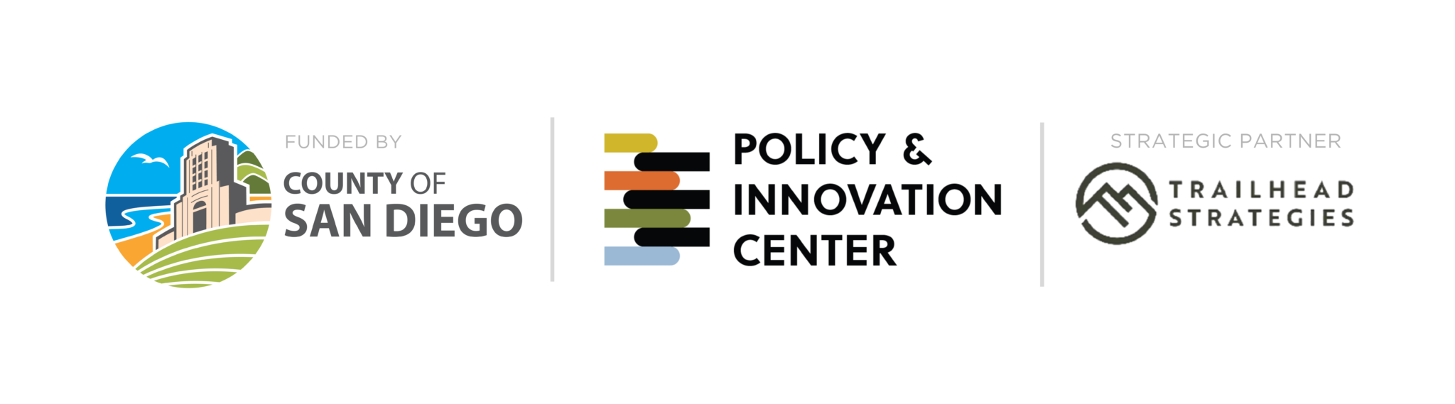 Funded by the County of San Diego, with the Policy and Innovation Center and strategic partner Trailhead Strategies